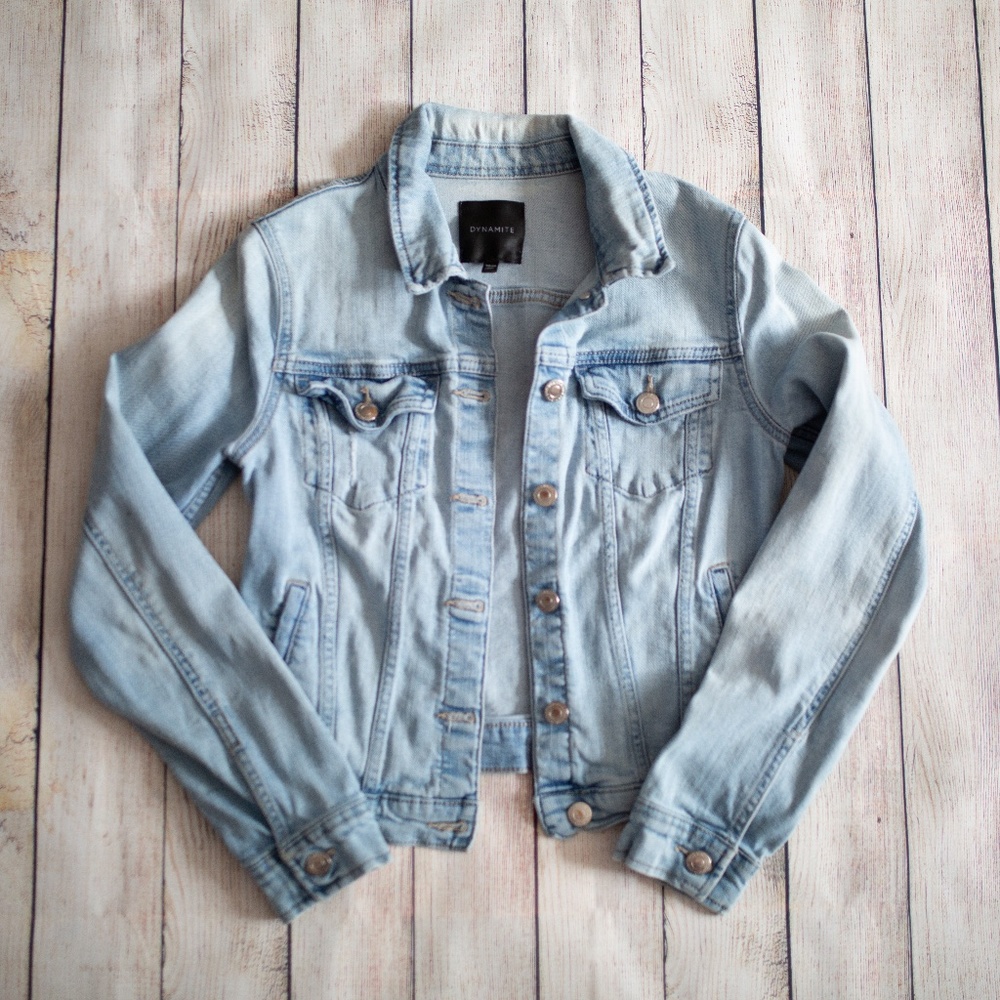 Dynamite Distressed Jean Jacket